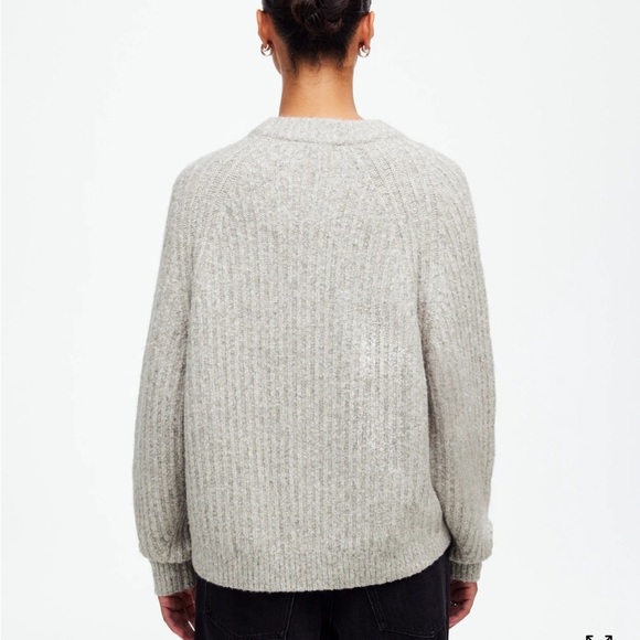 Madewell Ribbed Cotton-Blend Sweater - Picture 3 of 5